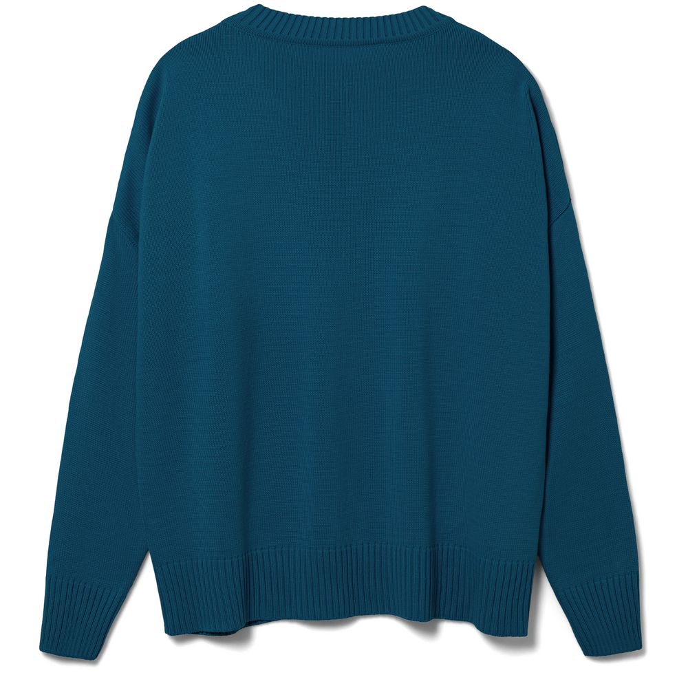 Джемпер оверсайз унисекс Stated в сумке, синий (морская волна)-1