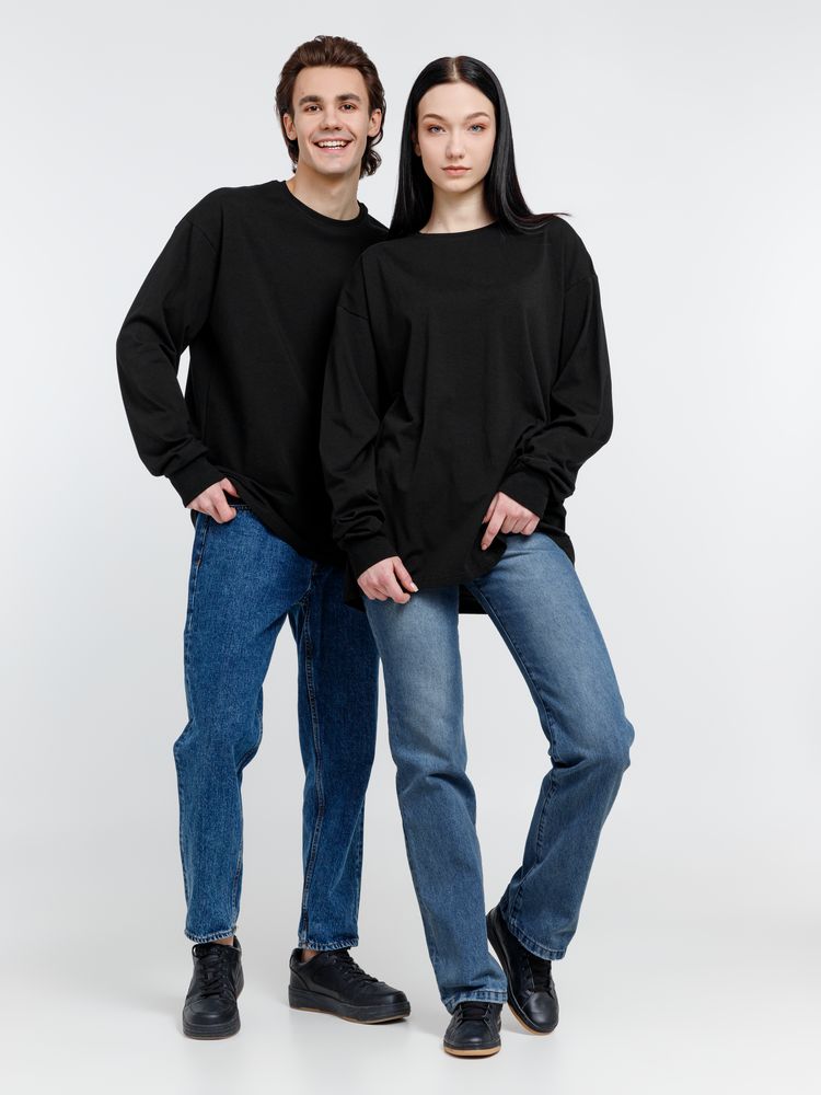 Футболка оверсайз унисекс City Sapiens, черная-7