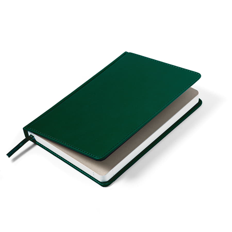 Ежедневник недатированный Campbell, формат А5,  в линейку, темно-зелёный-4