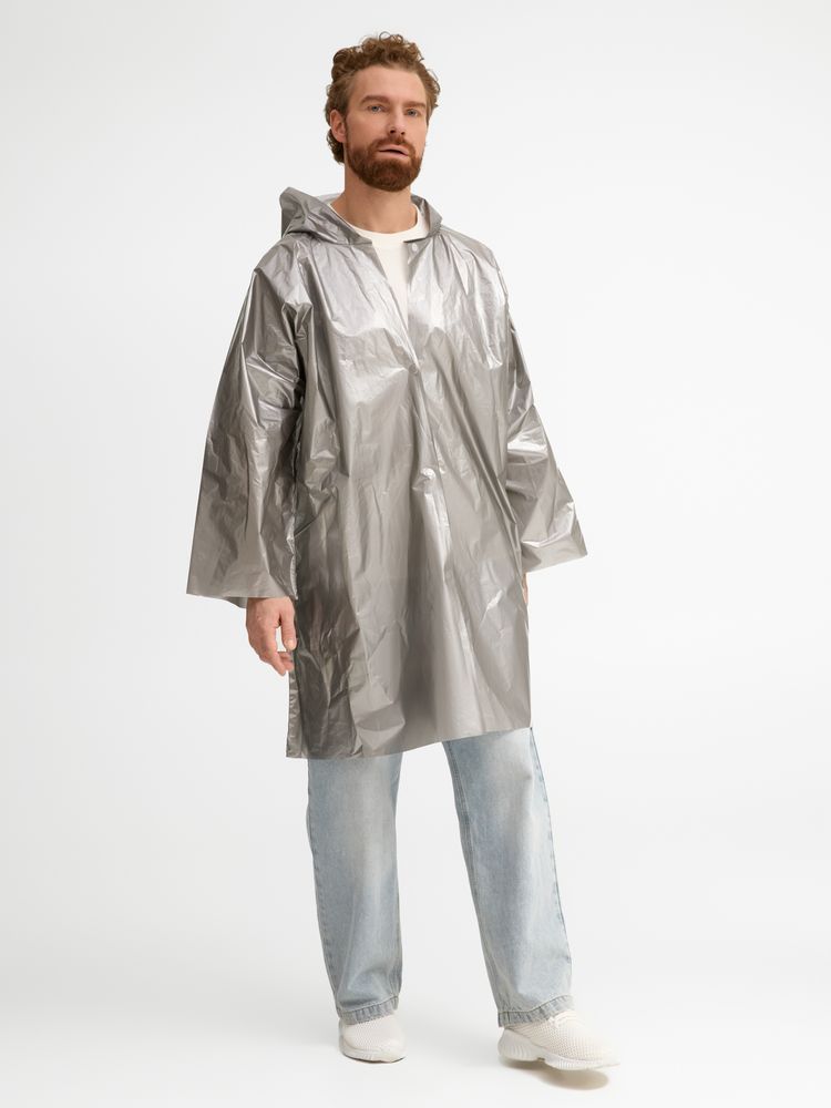 Дождевик-плащ CloudTime с печатью в один цвет на заказ-7