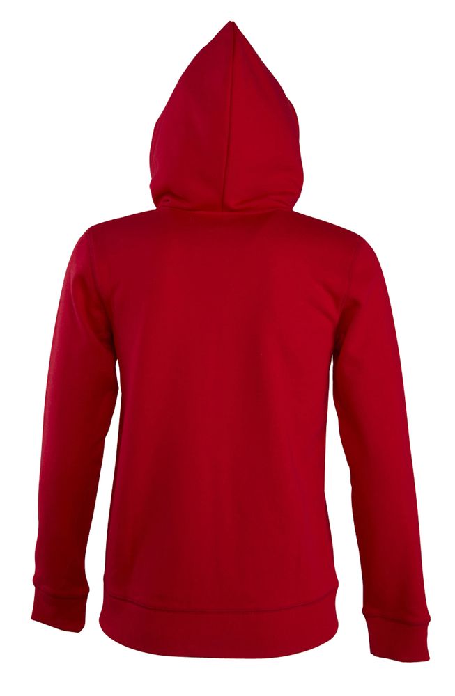 Толстовка женская на молнии с капюшоном Seven Women, красная-2