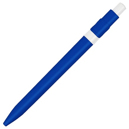 Ручка шариковая пластиковая Ravena Color, Синий/белый-1