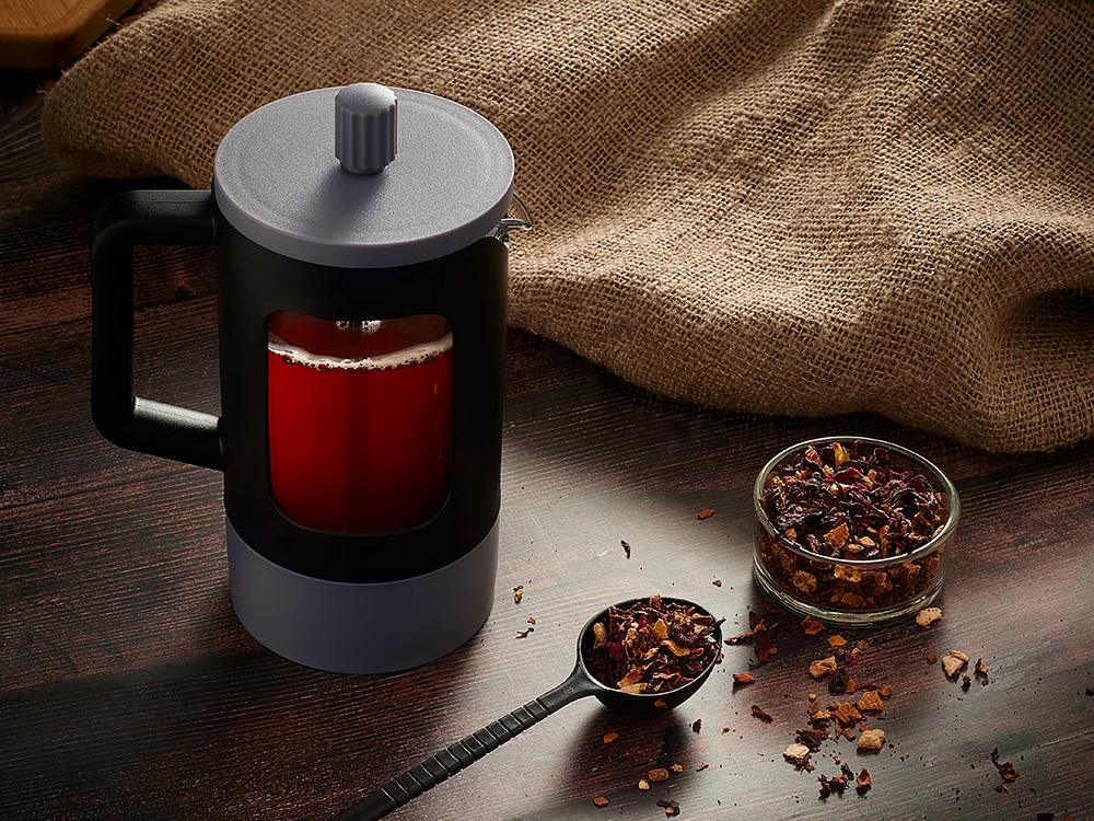 Френч-пресс Double Tone, черный-серый-8