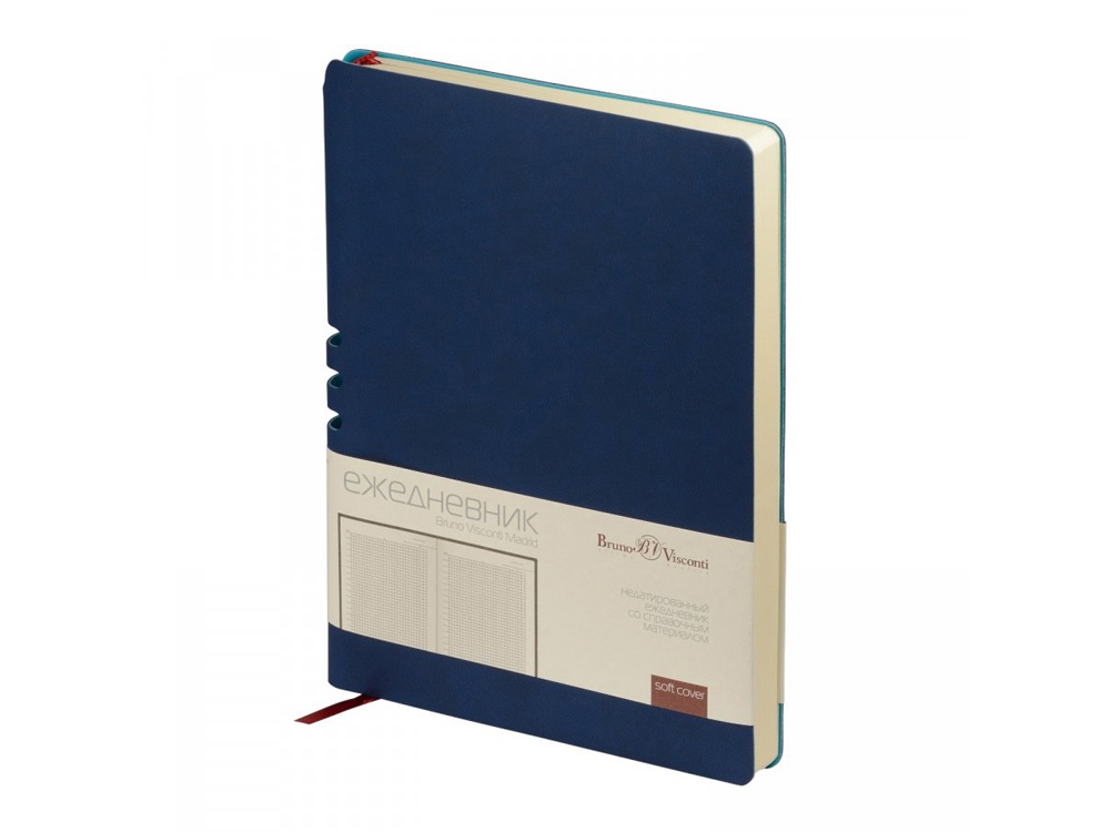 Ежедневник недатированный А5 Madrid, темно-синий-0