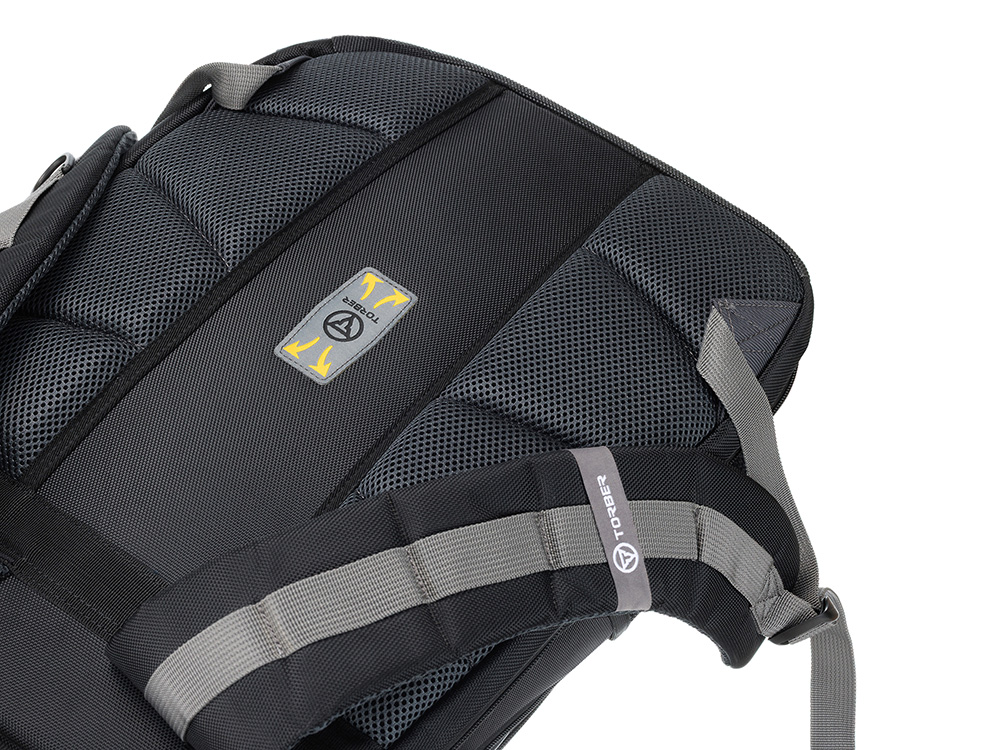 Рюкзак TORBER МЕГАПОЛИС с отделением для ноутбука 15.6, чёрный/серый, полиэстер, 37 х 17 х 45 см-7