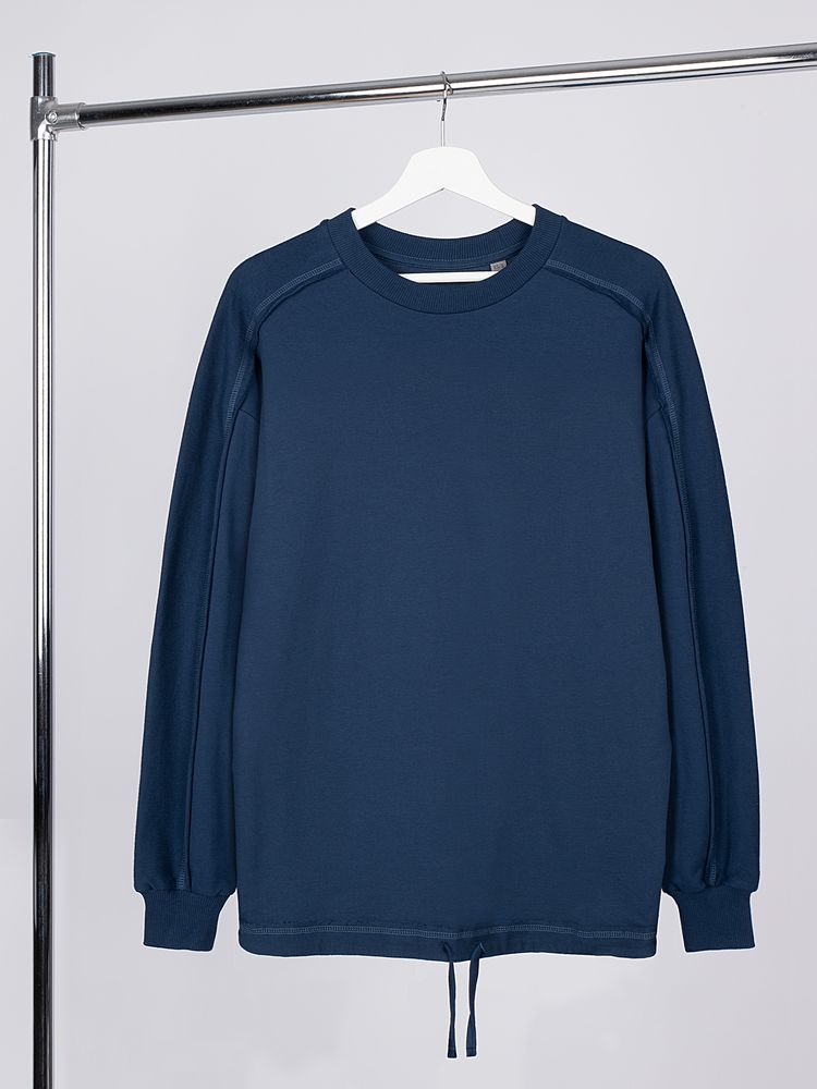 Свитшот унисекс Vozduh, темно-синий-1