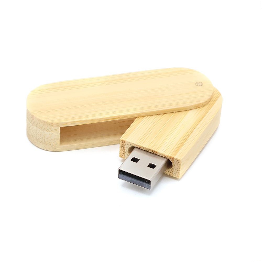 Флешка Green 16 Гб в футляре, Светло-коричневый-1