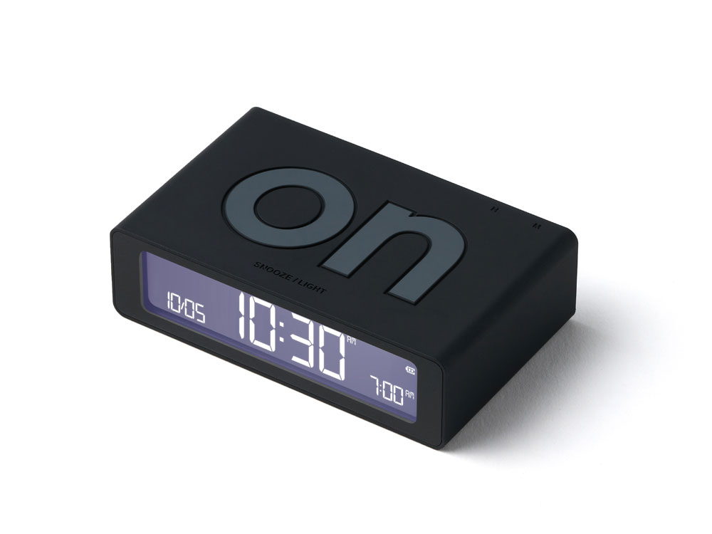 Часы настольные Flip Mini, черный-0