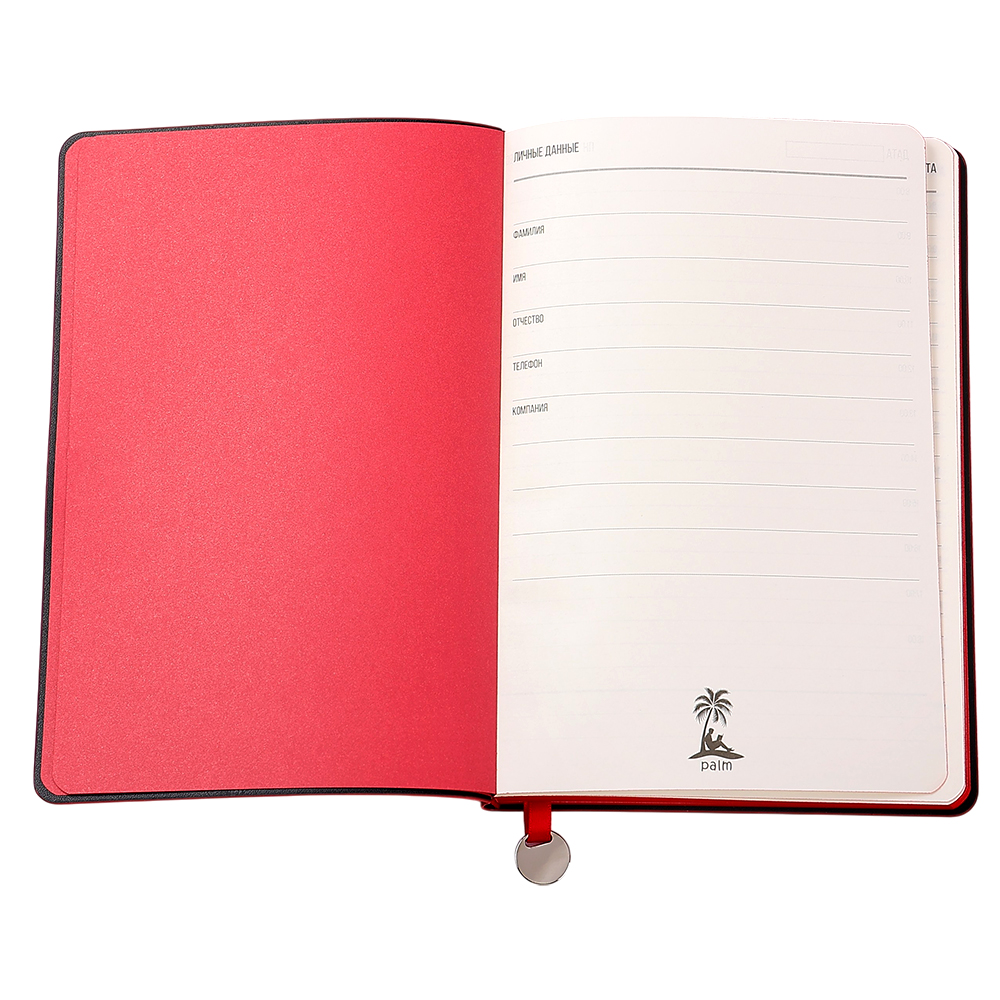 Ежедневник A5 недатированный Impero в мягком переплёте, Красный-2