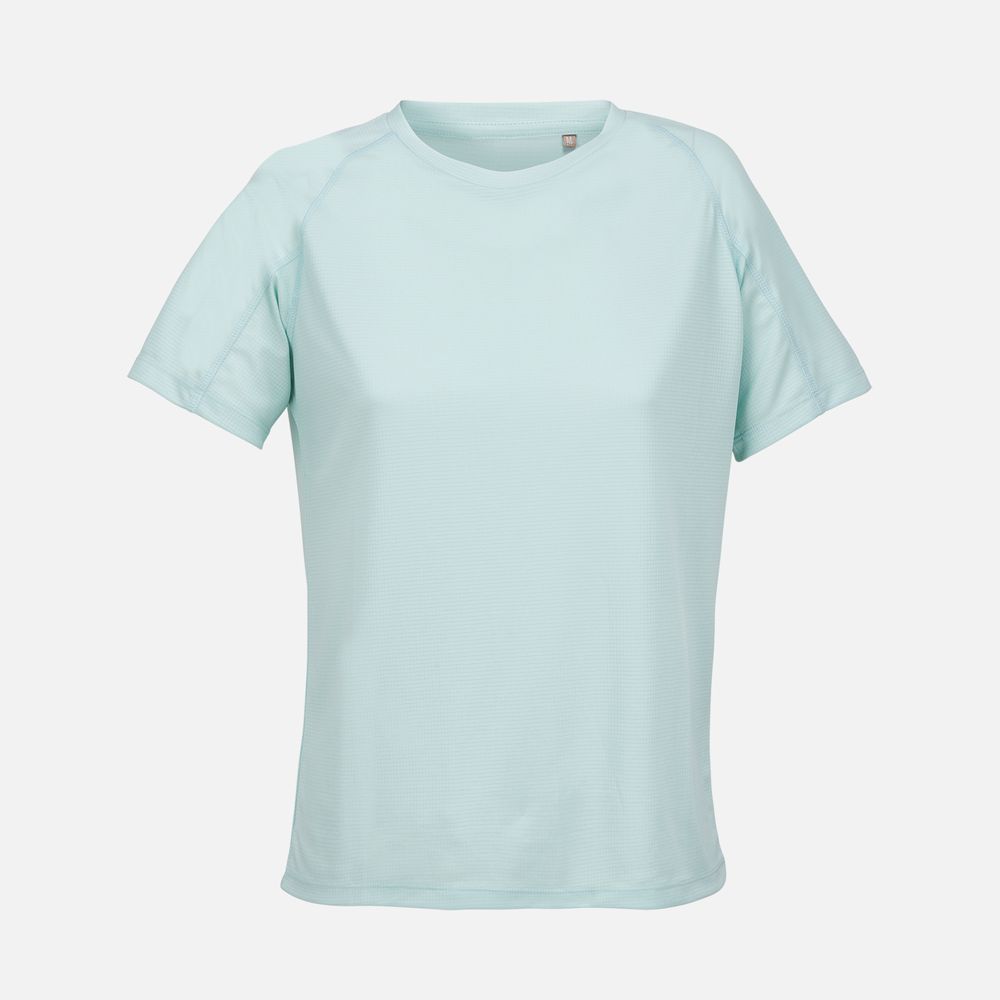 Футболка спортивная женская Vortex Women, зелено-голубая-0