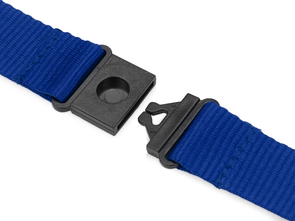 Ланьярд с карабином и замком безопасного разрыва, синий-3