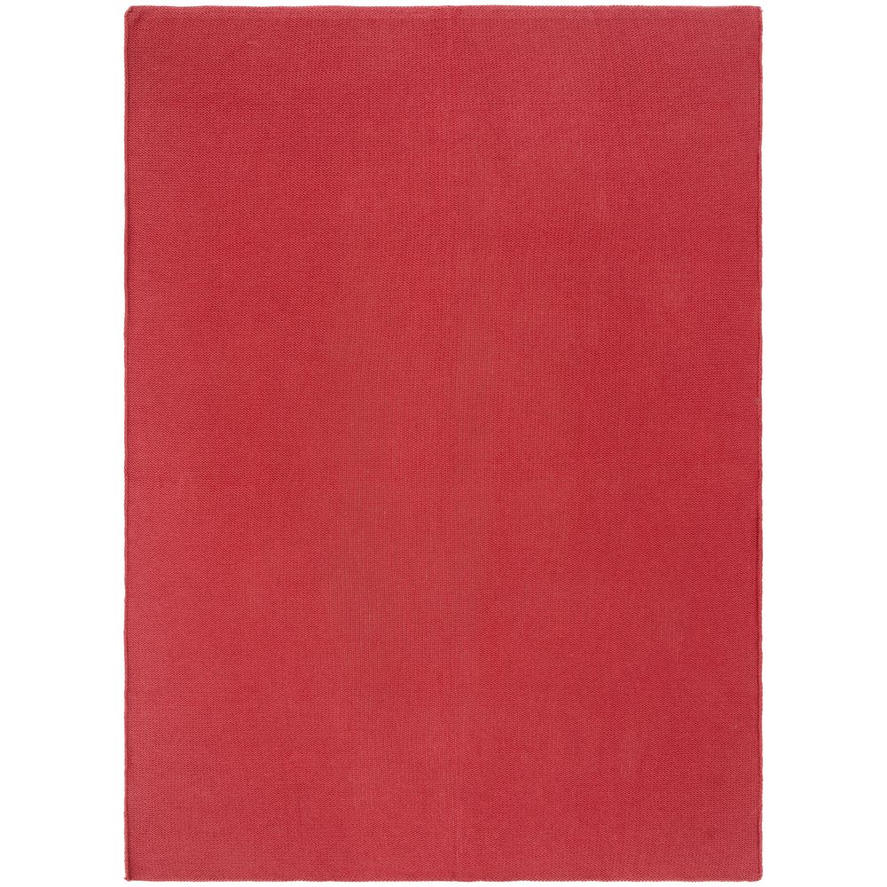 Плед Knitly, красный (коралл)-2