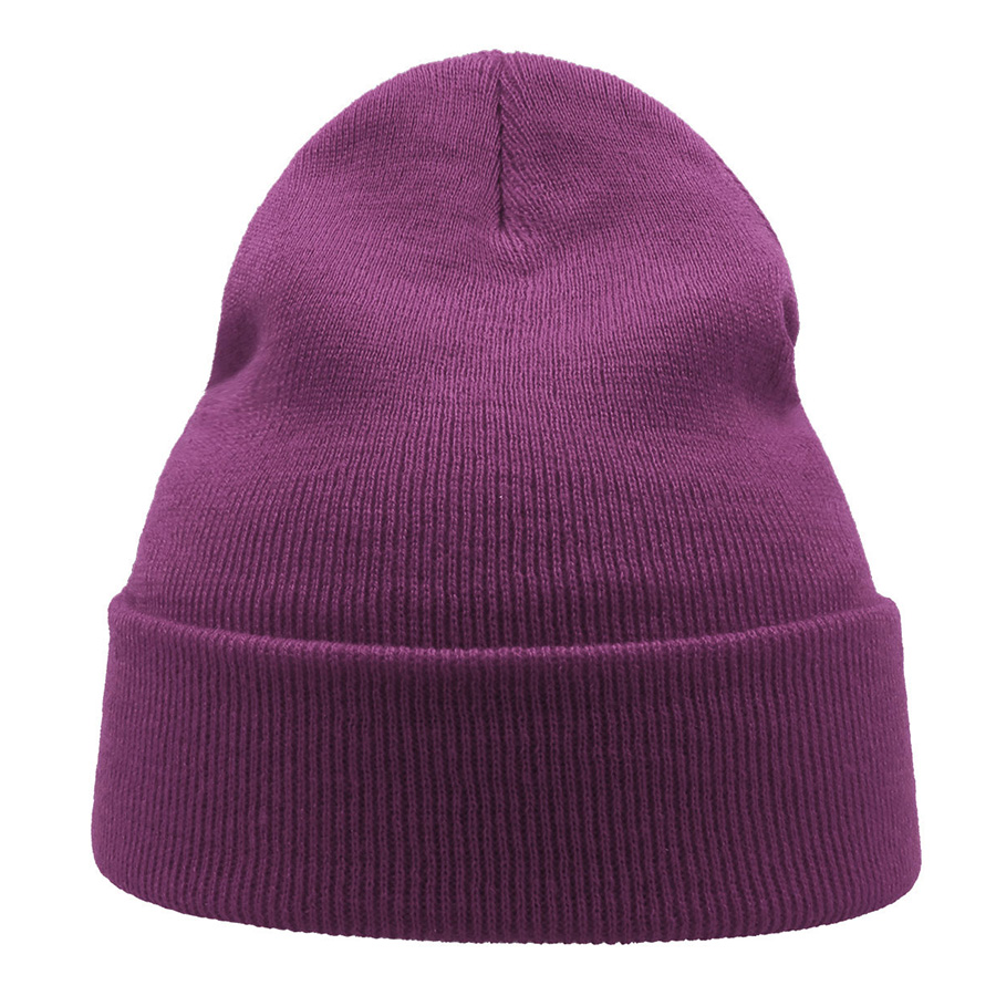 Шапка вязаная  двойная Wind-S, фиолетовый-6