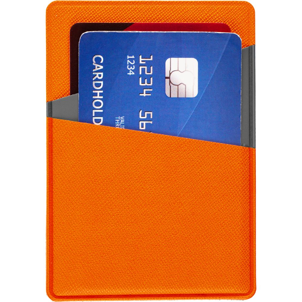 Картхолдер Dual, серо-оранжевый-2