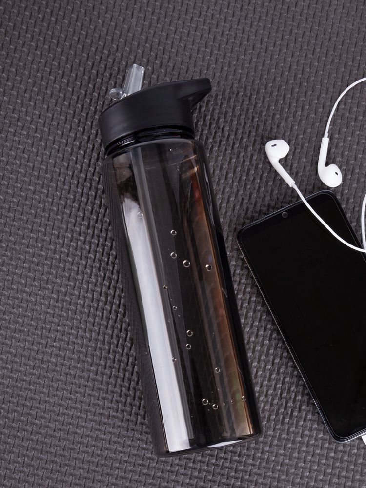 Бутылка для воды Holo, черная-2