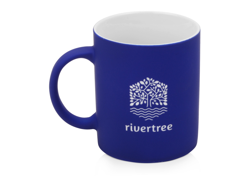 Кружка с покрытием soft-touch Barrel of a Gum, синий-2