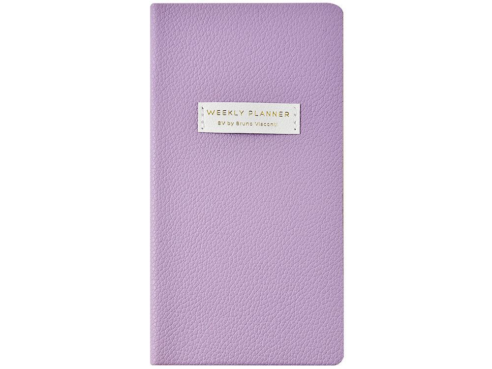 Еженедельник недатированный А6 Zefirс нашивкой, сиреневый-1