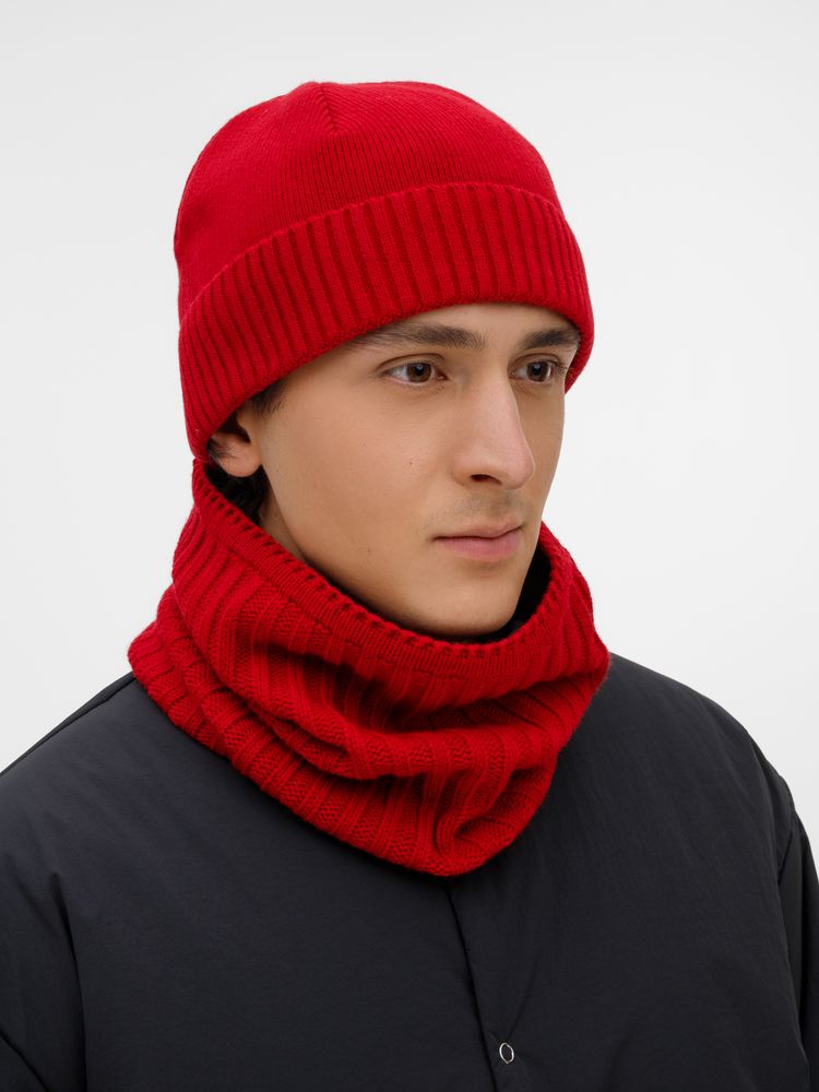Шапка ComFleece, красная-4