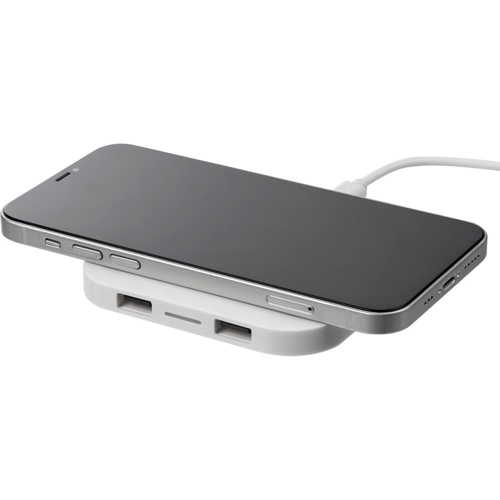 Беспроводное зарядное устройство Interra Plus, белое-1