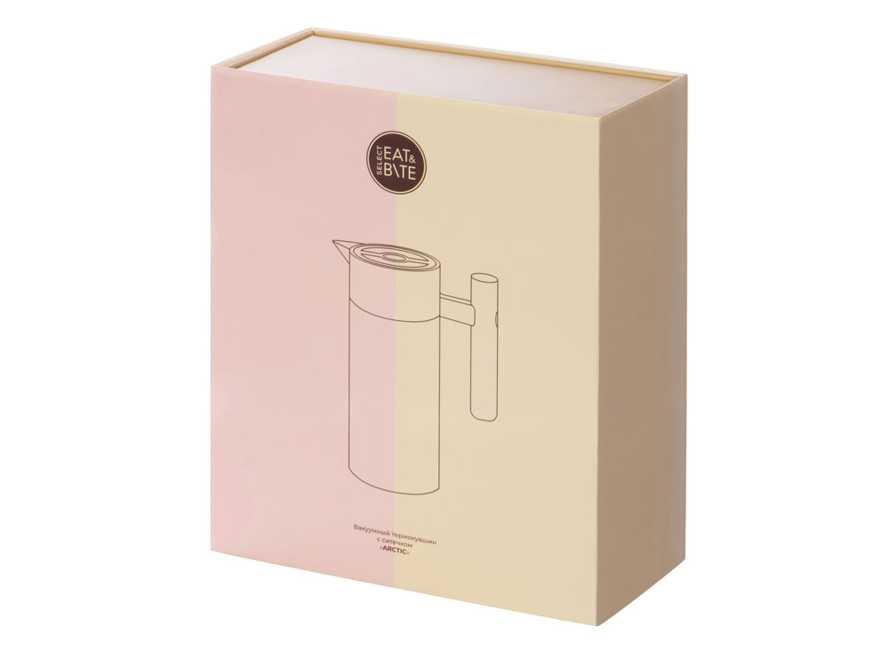 Вакуумный термокувшин Arctic с ситечком, 1200мл, черный-13