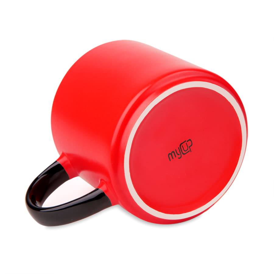 Кружка MARINA, черный, красный-1