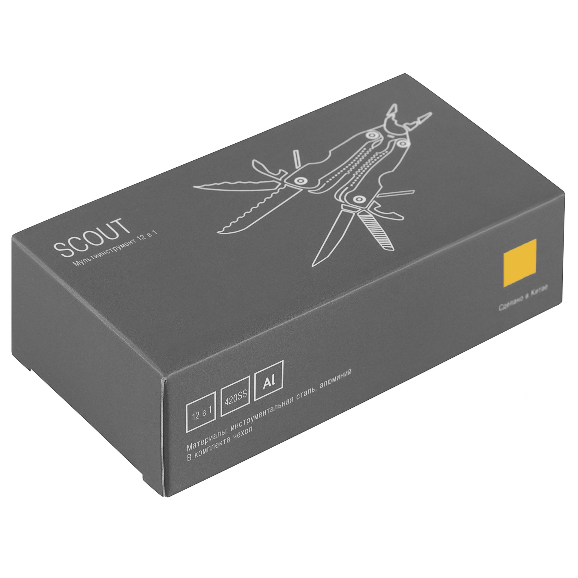 Мультитул Scout, желтый-4