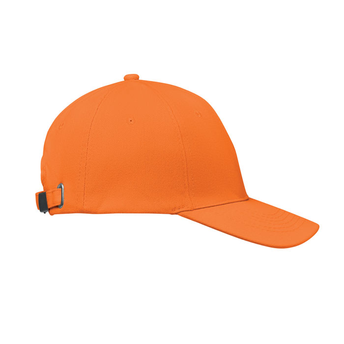 6 panel baseball cap, оранжевый-3