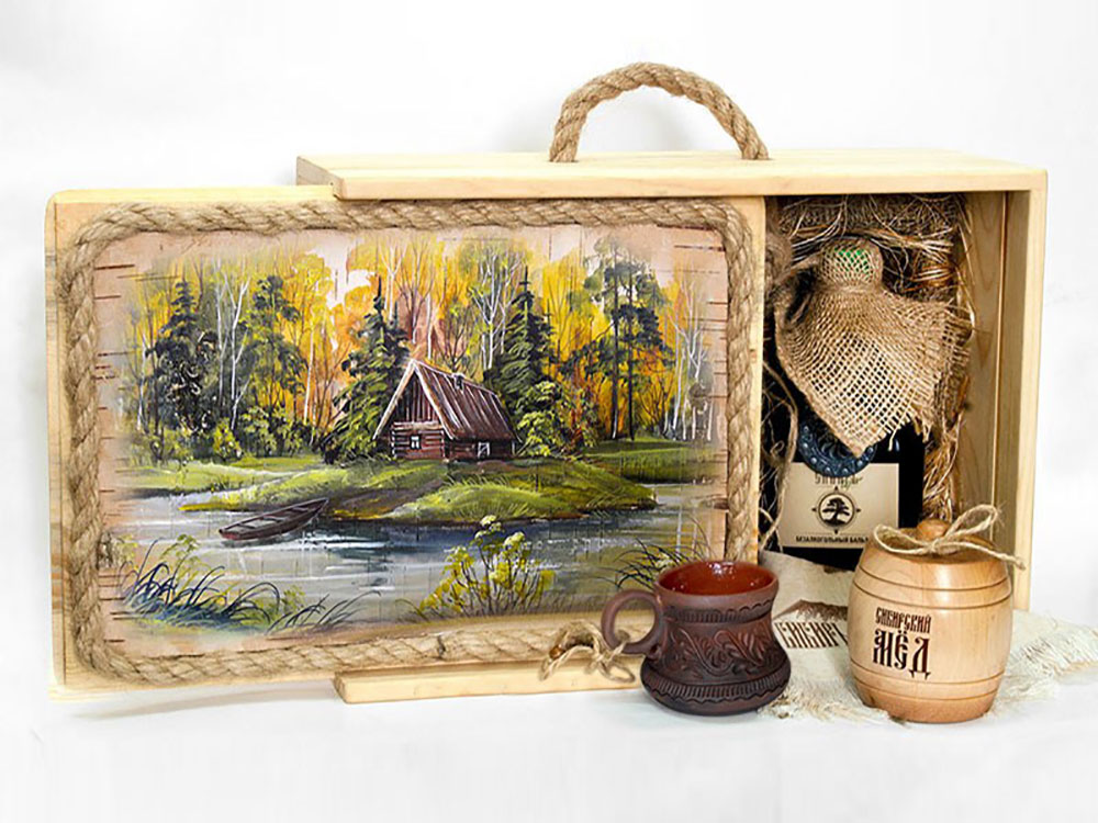 Подарочный набор Лесная пасека, бежевый-3
