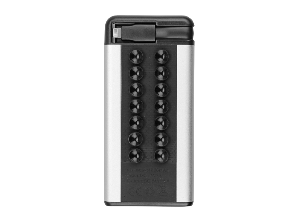 Портативное зарядное устройство Octopus, серебристый-2