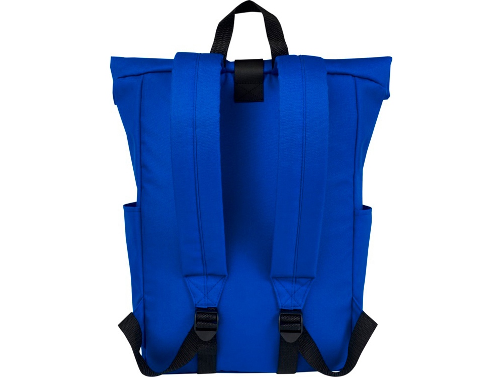 Рюкзак Byron 15,6 объемом 18 л со скручиваемым верхом, изготовленный из переработанного ПЭТ по стандарту GRS, синий-2