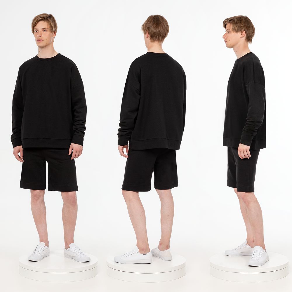 Свитшот унисекс S2, черный-3