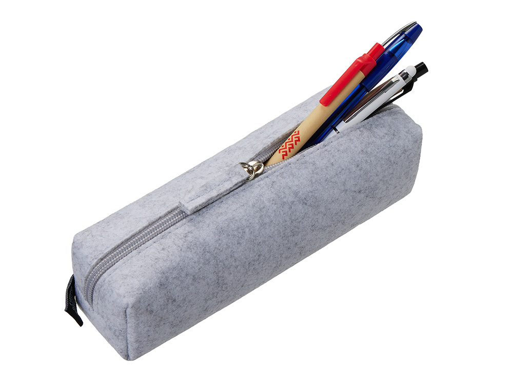Пенал Felt из RPET-фетра, светло-серый-1