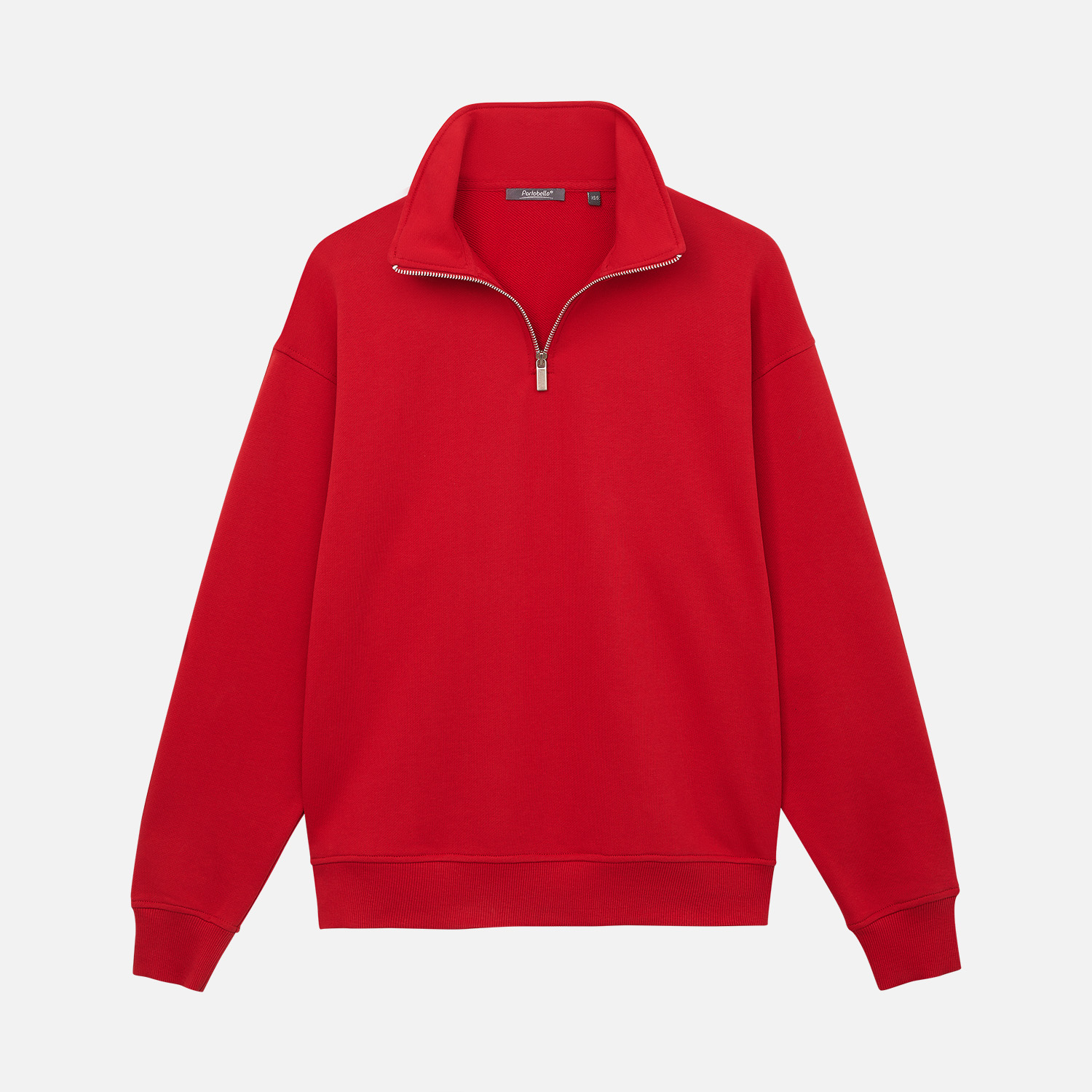 Толстовка на молнии унисекс Флоу (Flow), красная-7