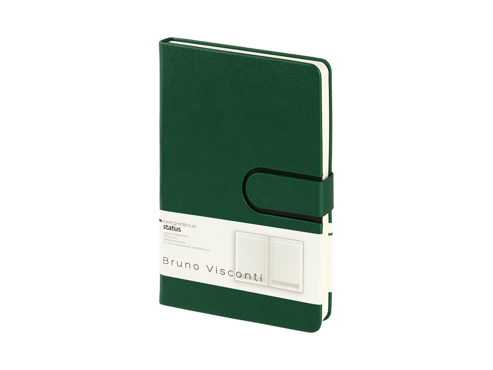 Ежедневник недатированный А5 Status, зеленый-0