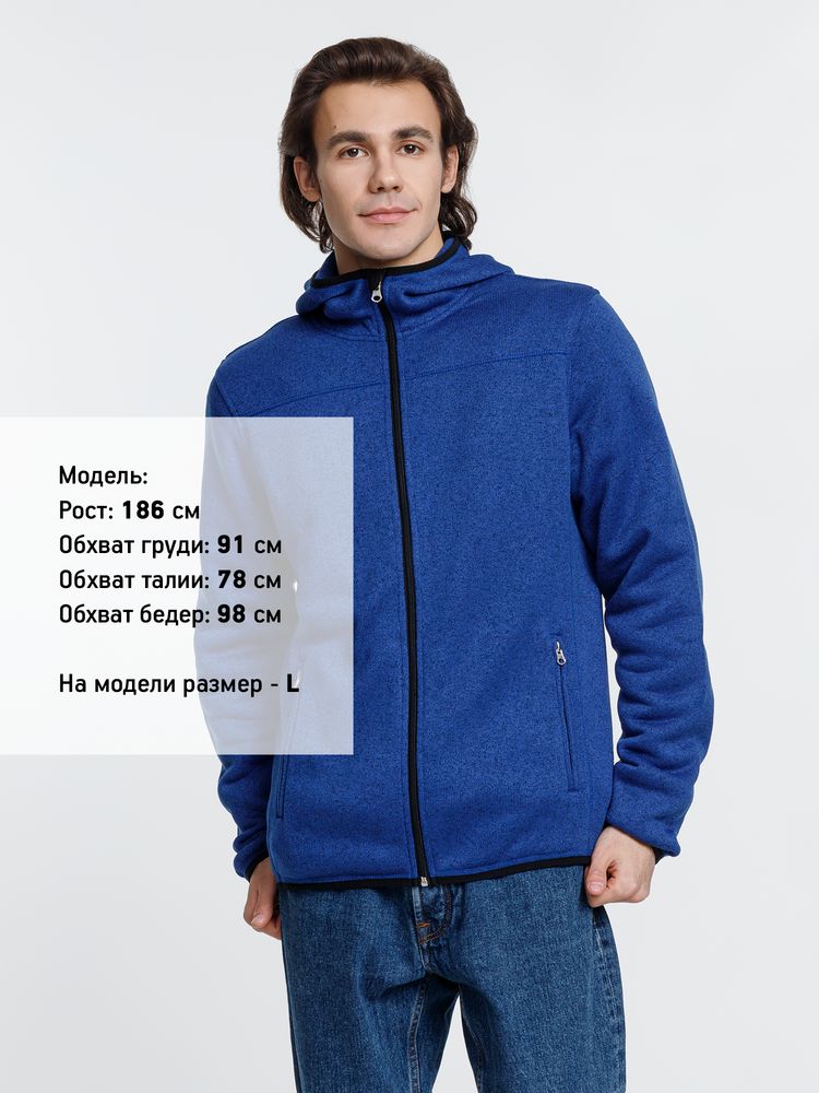 Куртка с капюшоном унисекс Gotland, синяя-3