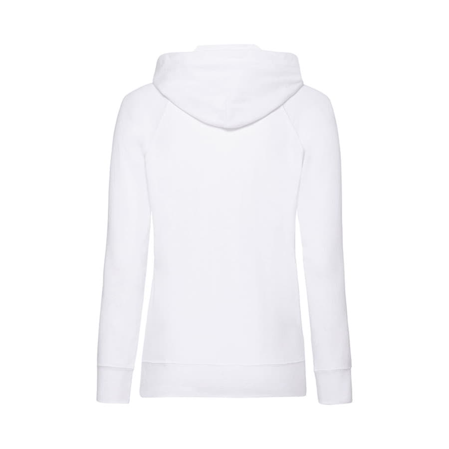 Толстовка женская без начеса LADIES LIGHTWEIGHT HOODED SWEAT 240, белый-4