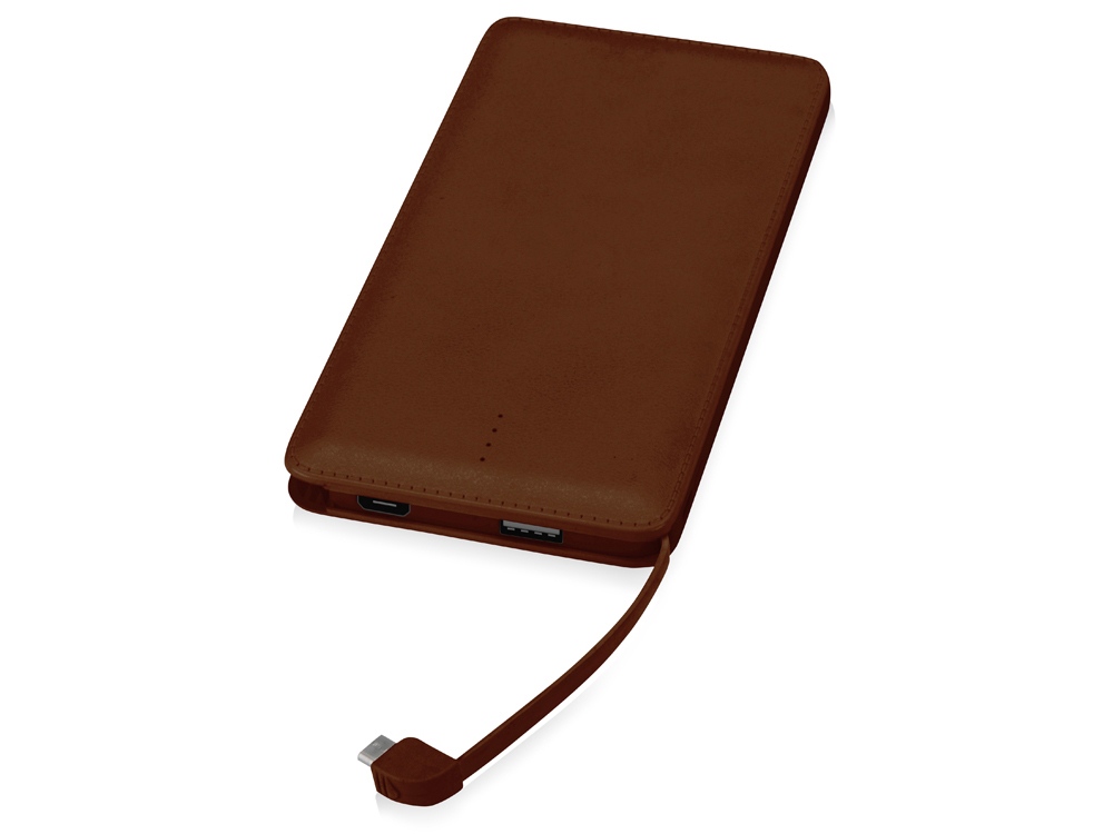 Портативное зарядное устройство Стор, 10000 mAh, коричневый-1