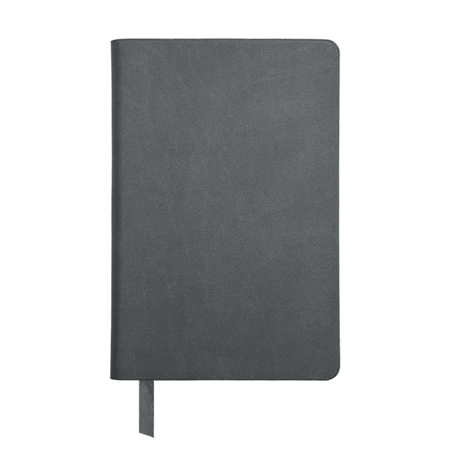 Бизнес-блокнот FUNKY, формат A6, в клетку, серый, голубой-1