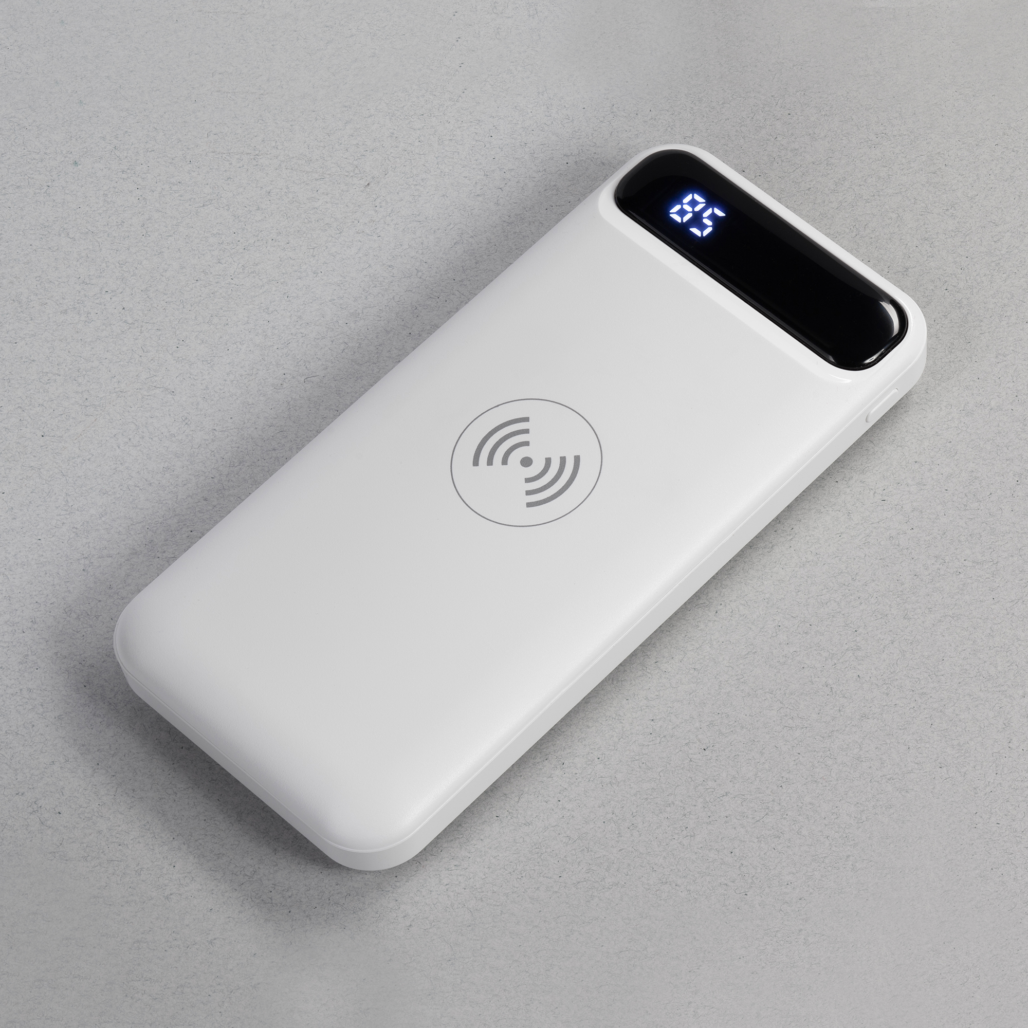 Беспроводное зарядное устройство "Quantum", 10000 mAh с цифровым индикатором заряда-0