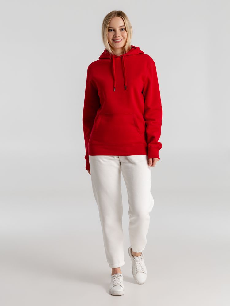 Толстовка с капюшоном унисекс King, красная-4