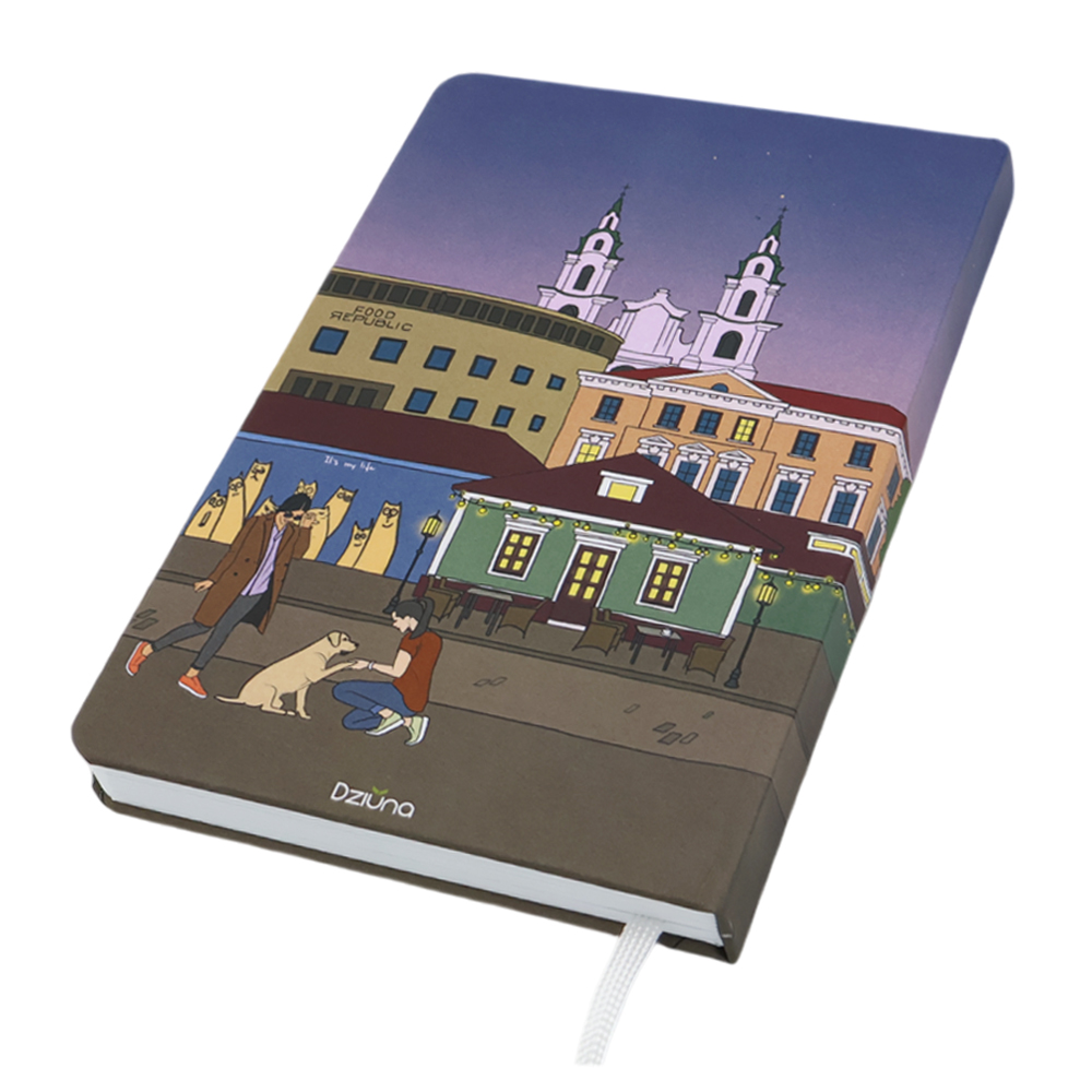 Записная книжка A5 Dziuna Зыбицкая в клетку 15 x 21 см, Зыбицкая-1