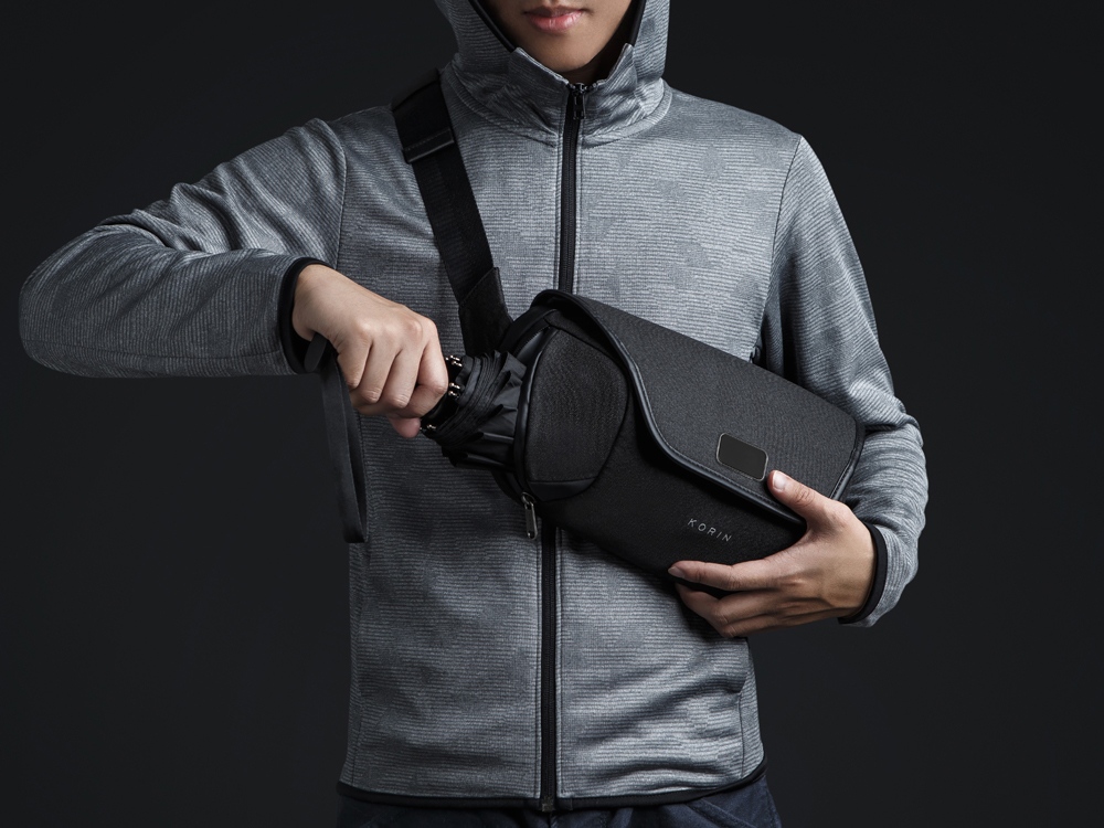 Антикражная сумка на пояс Clickpack, черный-7