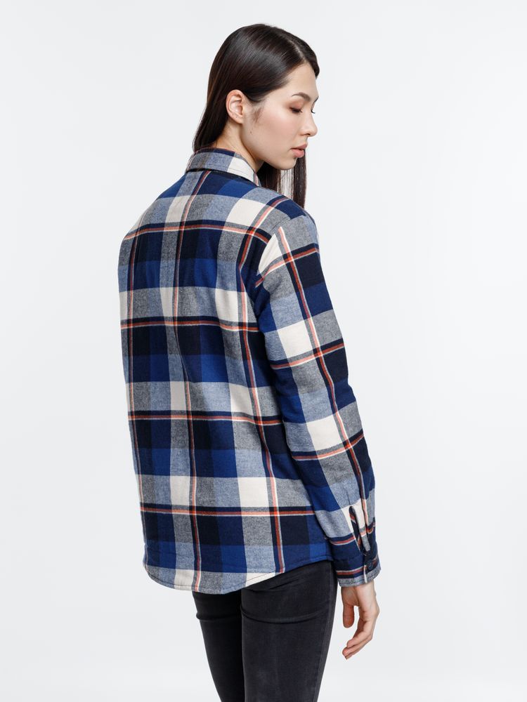 Куртка-рубашка оверсайз унисекс Noah, синяя-8