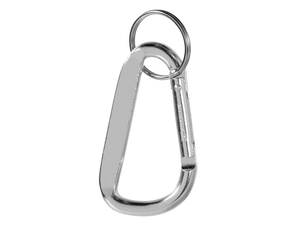 Карабин с брелоком, серебристый-1