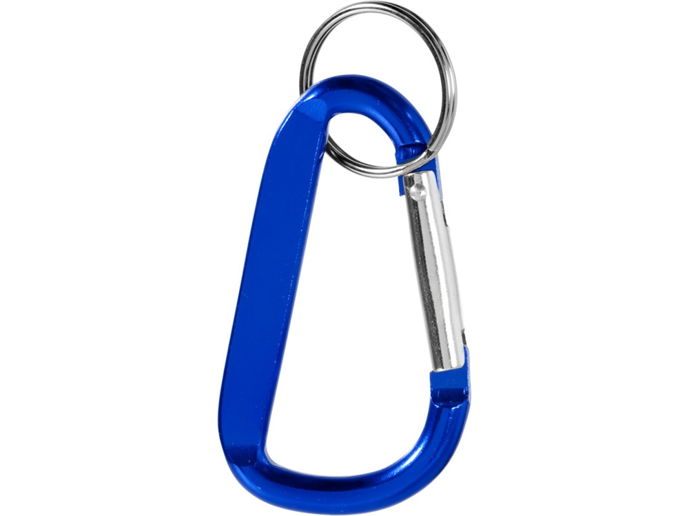 Timor брелок с карабином из переработанного алюминия, сертифицированного по стандарту RCS - Ярко-синий-1