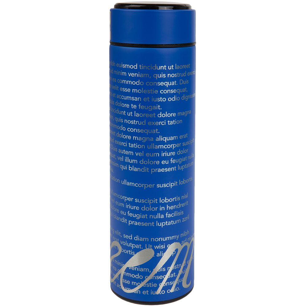 Смарт-бутылка с заменяемой батарейкой Long Therm, синяя-7