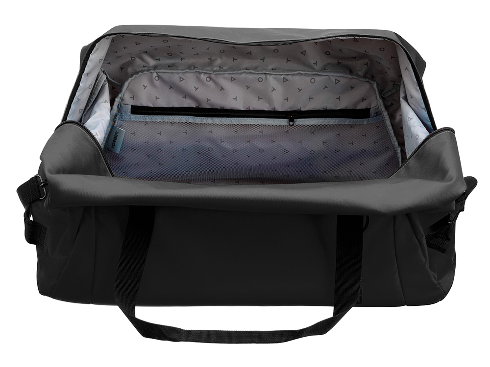 Сумка дорожная TORBER Mobi, чёрная, полиэстер 900D с PU покрытием, 65 х 37 х 34 см-4