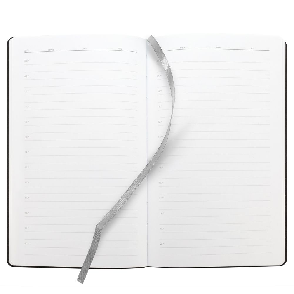 Ежедневник Knit, недатированный, темно-серый-4