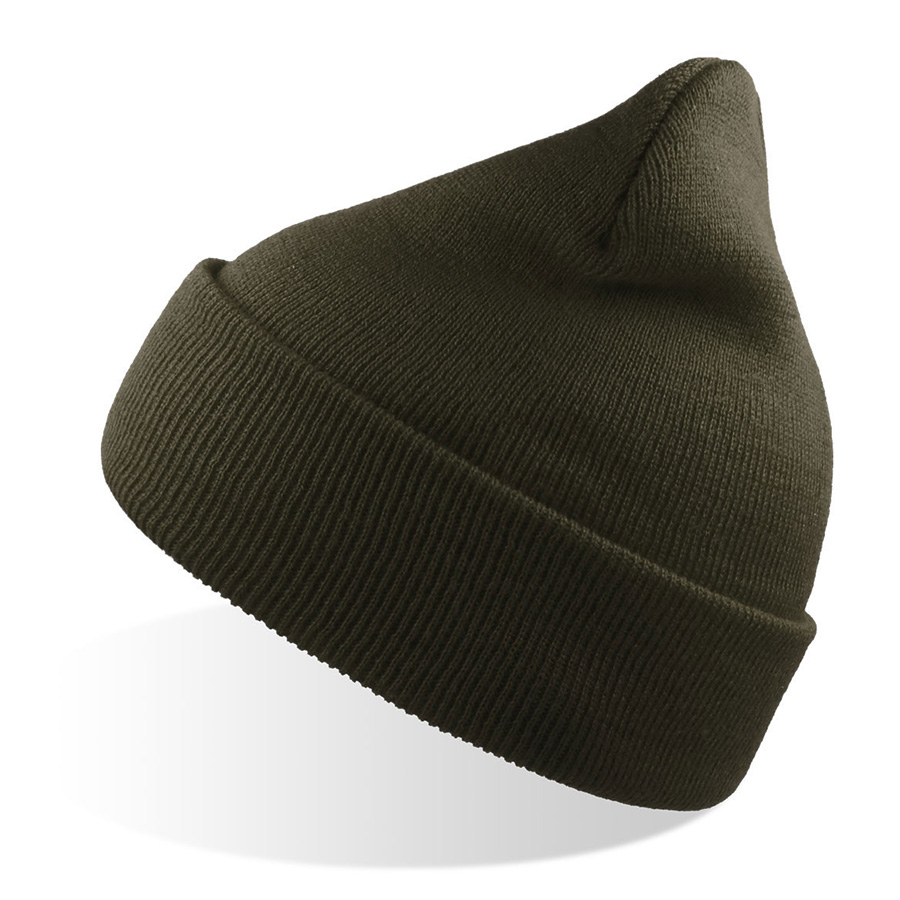 Шапка вязаная  двойная Wind-S, оливковый-0