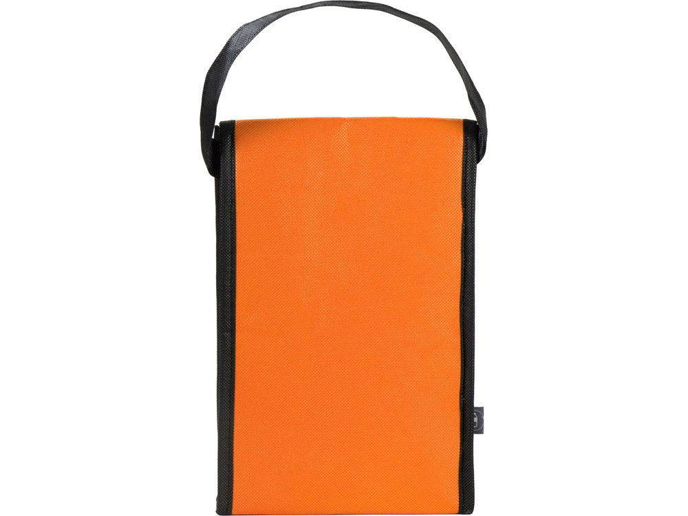 Сумка-холодильник Reviver на липучке из нетканого переработанного материала, оранжевый-3